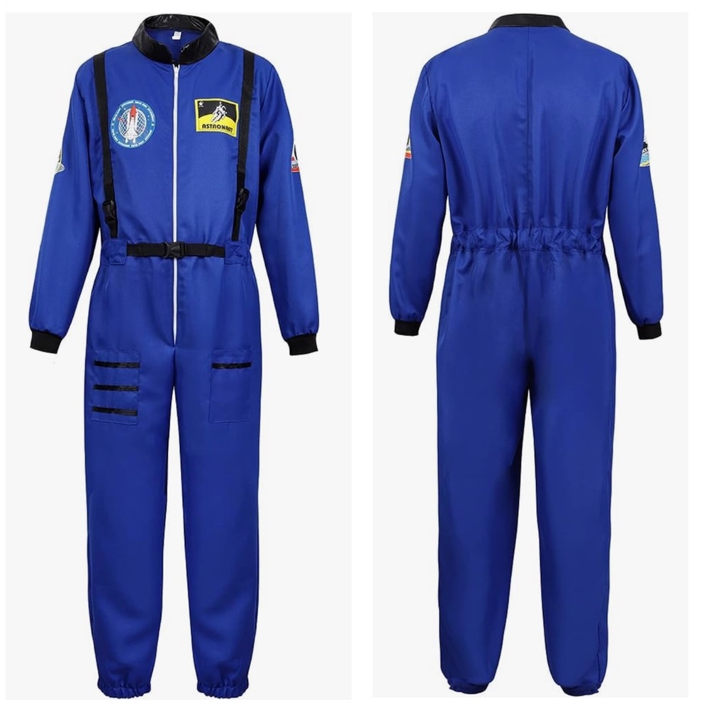 Astronaut Spaceman Costume Space Explorer Jumpsuit Cosplay Women’s Large